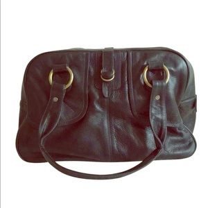 Rachel Nasvik Dark Teal Satchel Leather Bag